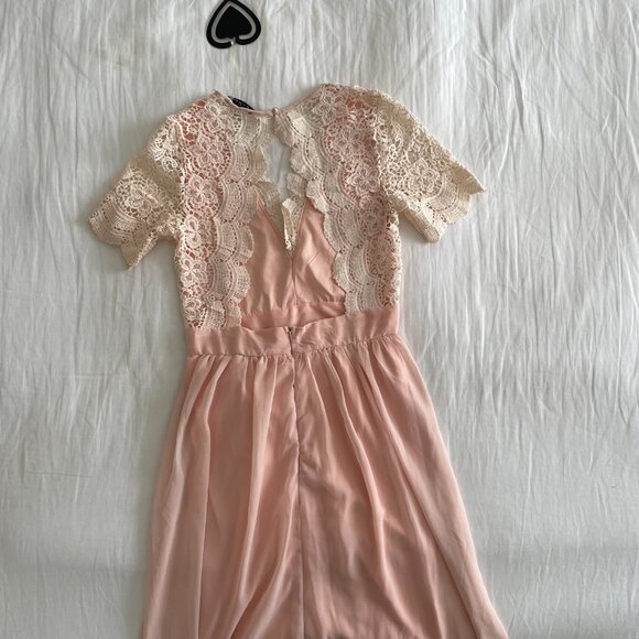 Club L Maxi Dress With Crochet Lace Detail (sz 12) - Picture 5 of 7